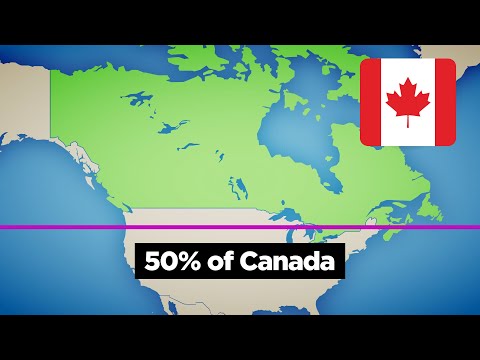 Why Half Of Canada's Population Lives Below This Line